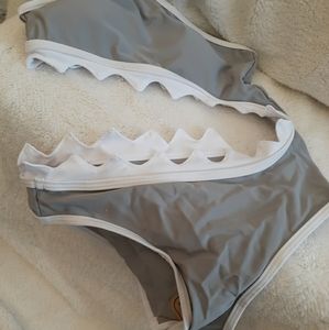 Shark bite bathing suit